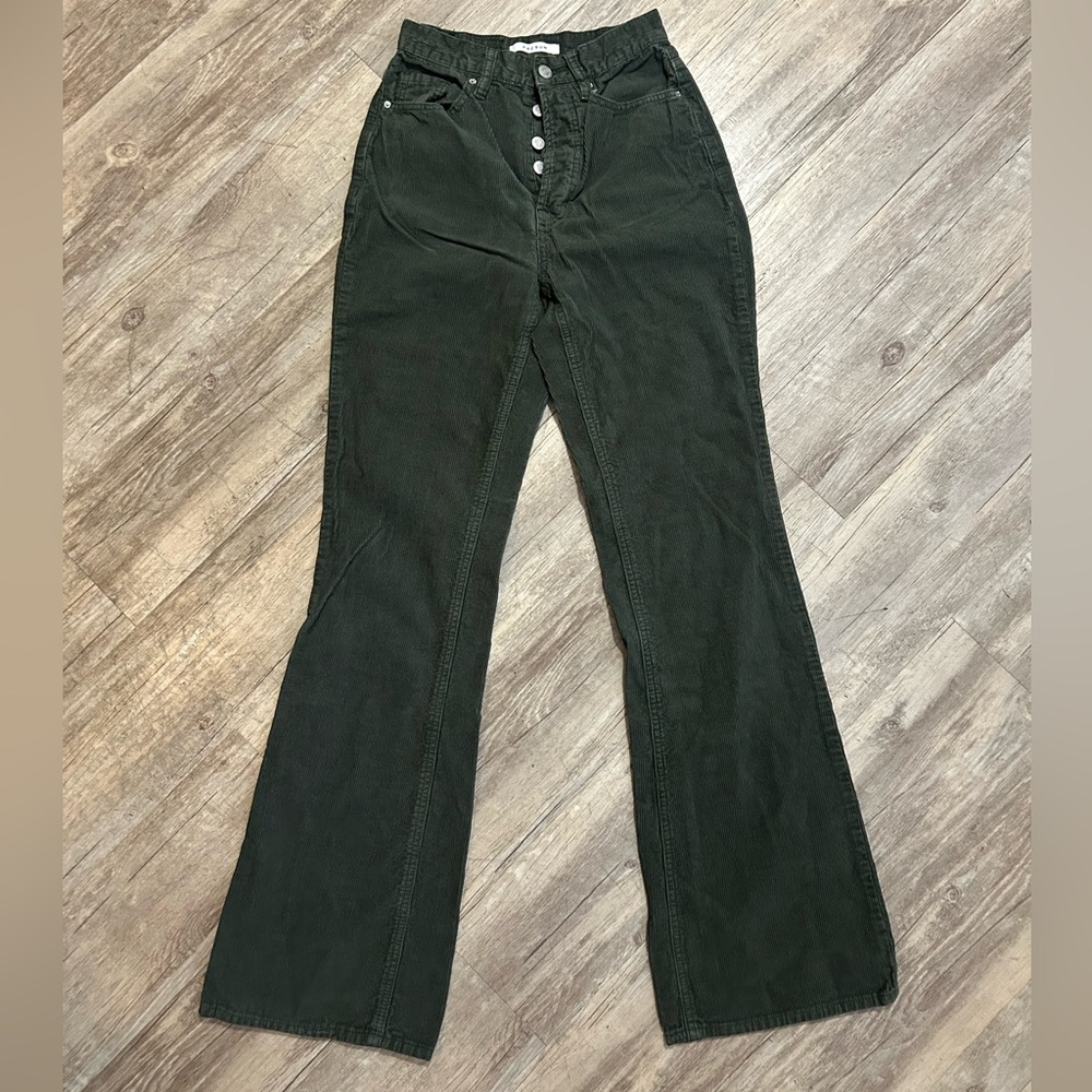 Dark Green Flare Pants